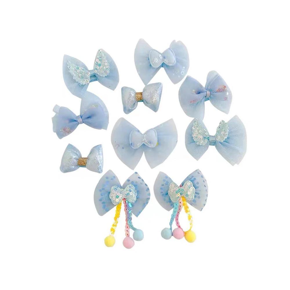 [Ensemble de 10 pièces] épingle à cheveux à nœud pour enfants, nouvelle princesse mignonne pour fill