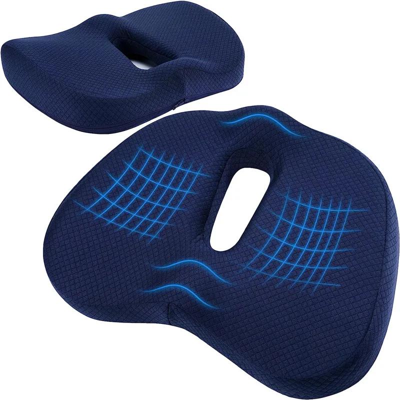Coussin de siège antidérapant en mousse à mémoire de forme, pour chaise de bureau, soulagement de la