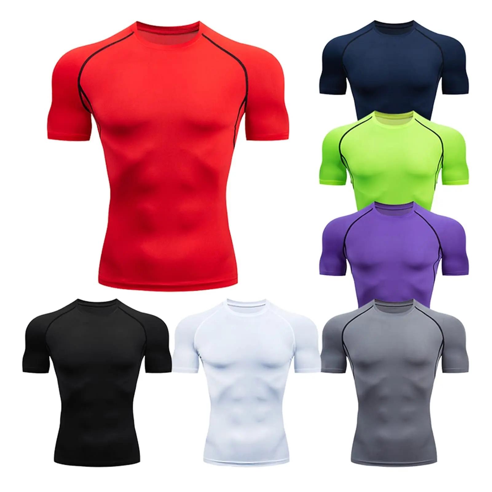 Chemises de Compression pour hommes, maillot de football à séchage rapide, vêtements de Sport serrés