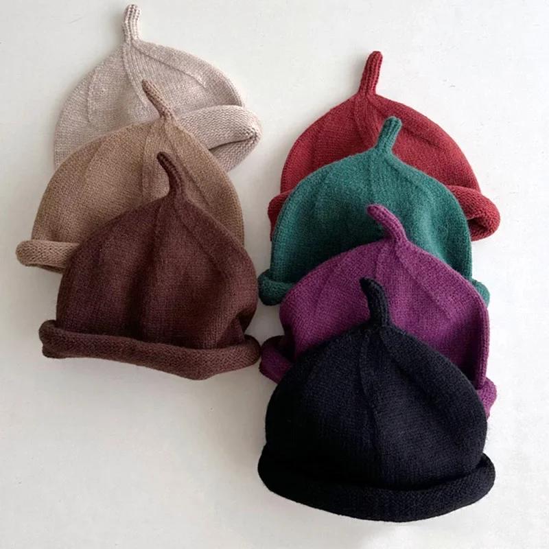Chapeaux d'hiver pour enfants, pour nouveau-nés garçons, Bonnet en Crochet, casquette pour petites f