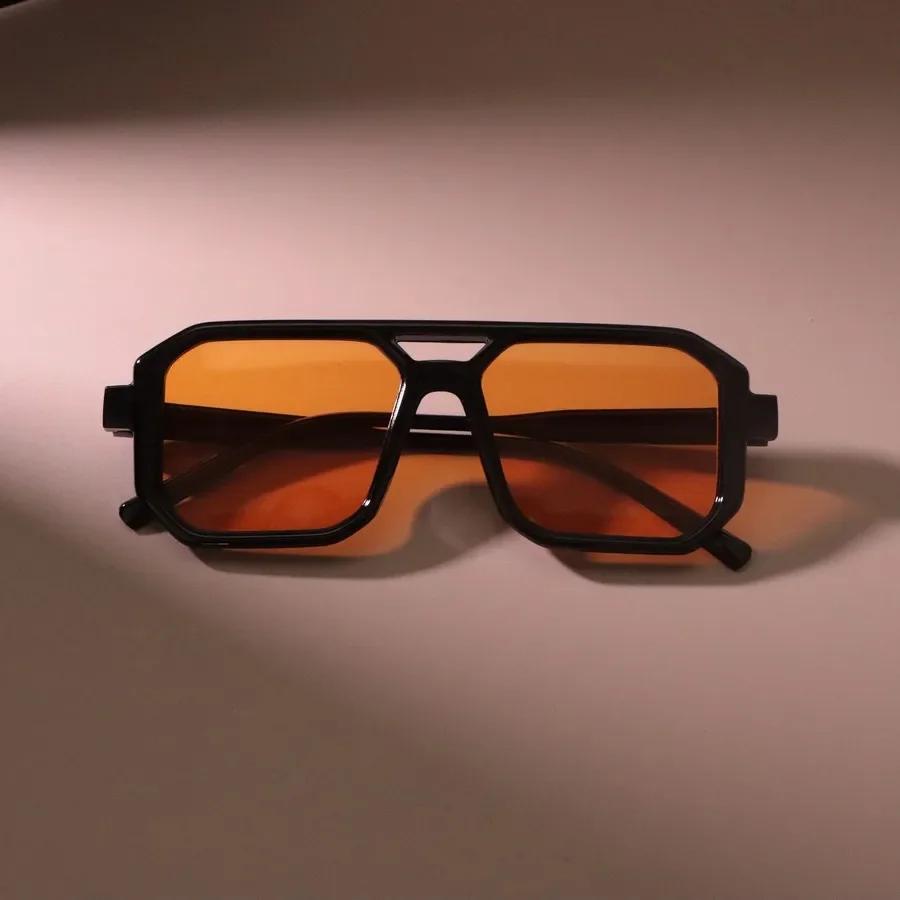 Lunettes de soleil carrées punk colorées pour femmes et hommes, lunettes de soleil pour femmes, rect