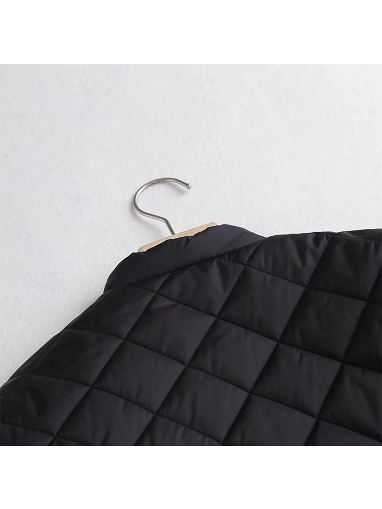 YENKYE – veste de vol matelassée surdimensionnée pour femme, manteau d'extérieur Vintage noir à manc