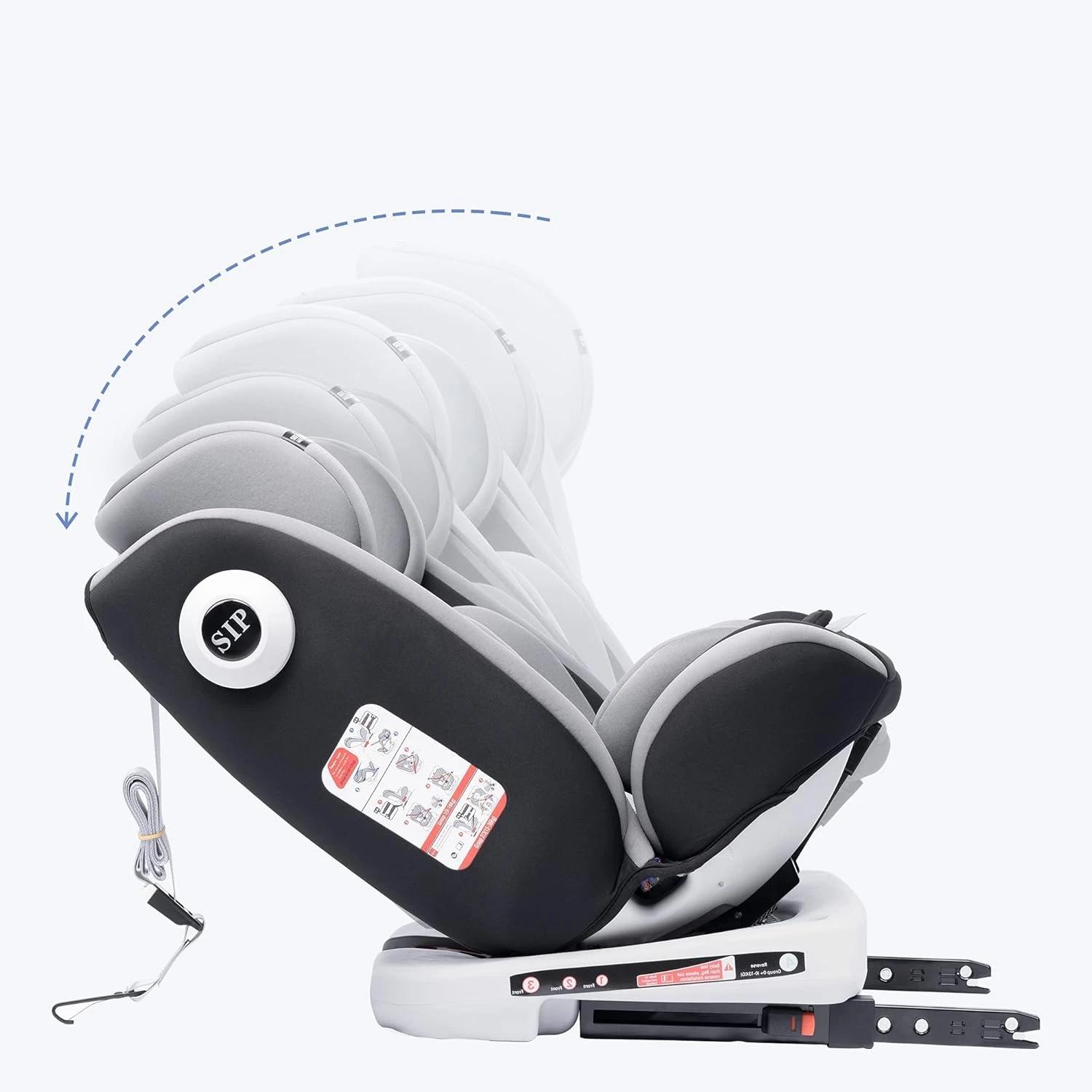 Siège auto bébé rotatif 360° avec ISOFIX - Sécurité maximale groupe 0+1/2/3 9-36 kg