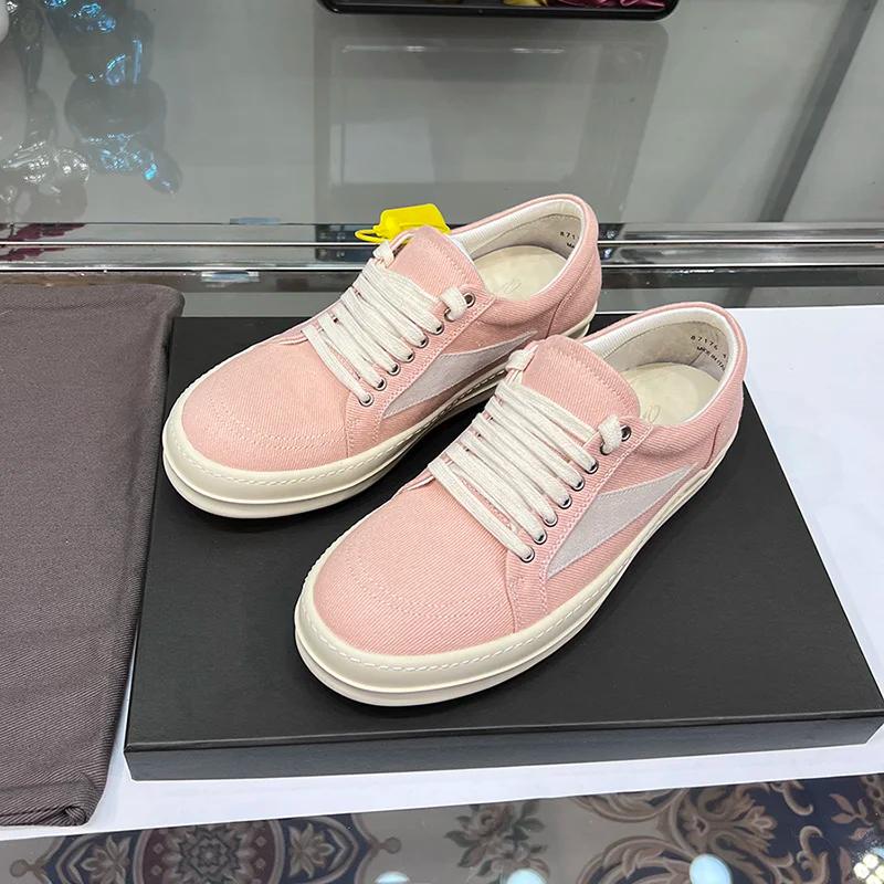 Chaussures basses décontractées pour hommes et femmes, baskets plates en denim respirant, semelle op