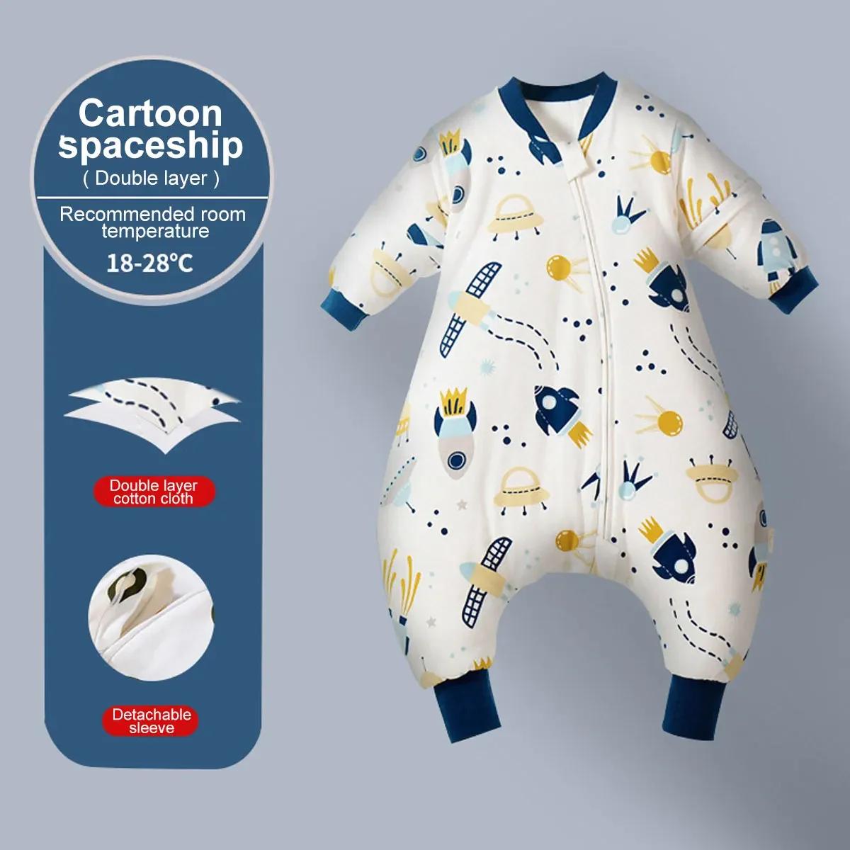 Sac de couchage bébé filles hiver chaud avec pieds - Vêtement nuit croissance 1-4 ans couverture enfant
