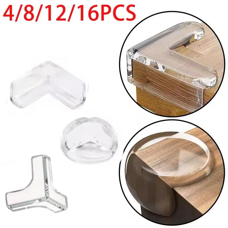 Protection d'angle de table en silicone pour la sécurité des bébés, protection transparente des bord