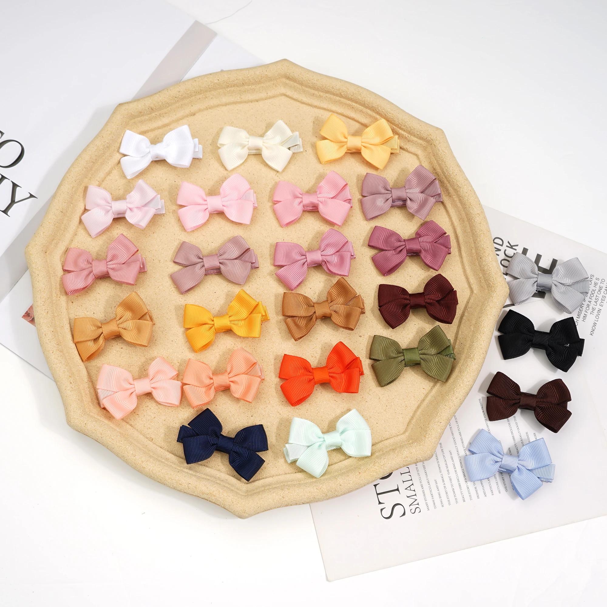Nœuds de cheveux pour bébés filles, 10/20/25/50 pièces, par paires, nœuds de ruban de 2 pouces, pinc
