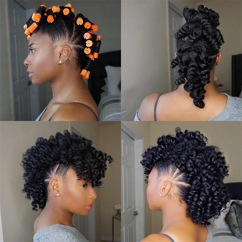 Ensemble de tiges permanentes 100 pièces, rouleaux à vagues froides de 5 tailles pour la coiffure et