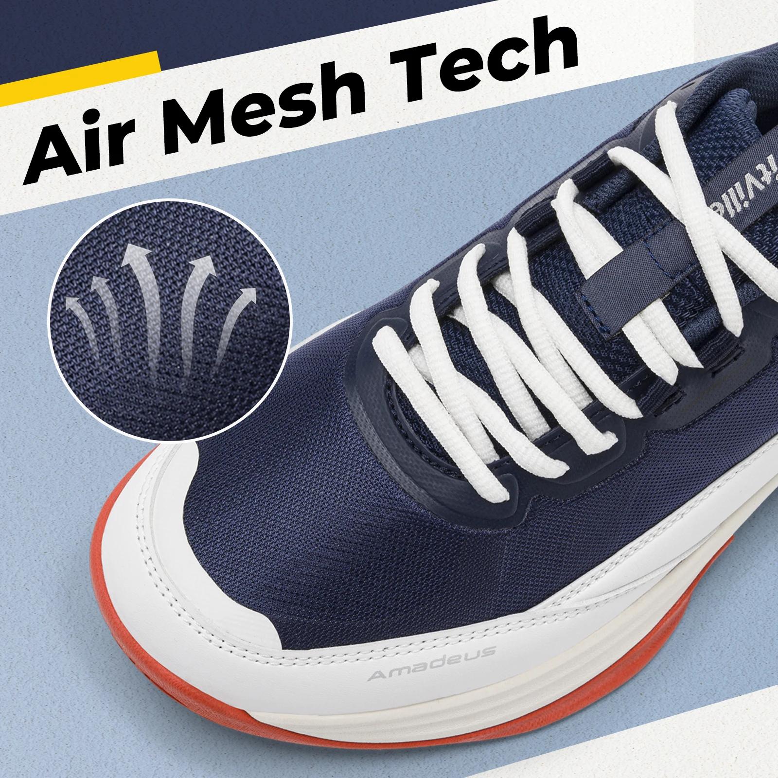 FitVille chaussures de Tennis larges pour hommes chaussures de Pickleball léger respirant toutes les