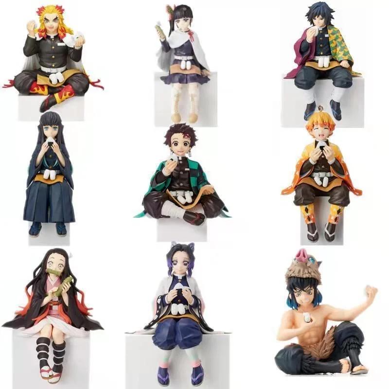 Figurines d'action Demon Slayer, Tanjirou Tomioka GiyuuZenitsu Kochou Nezuko, poupée de collection, 