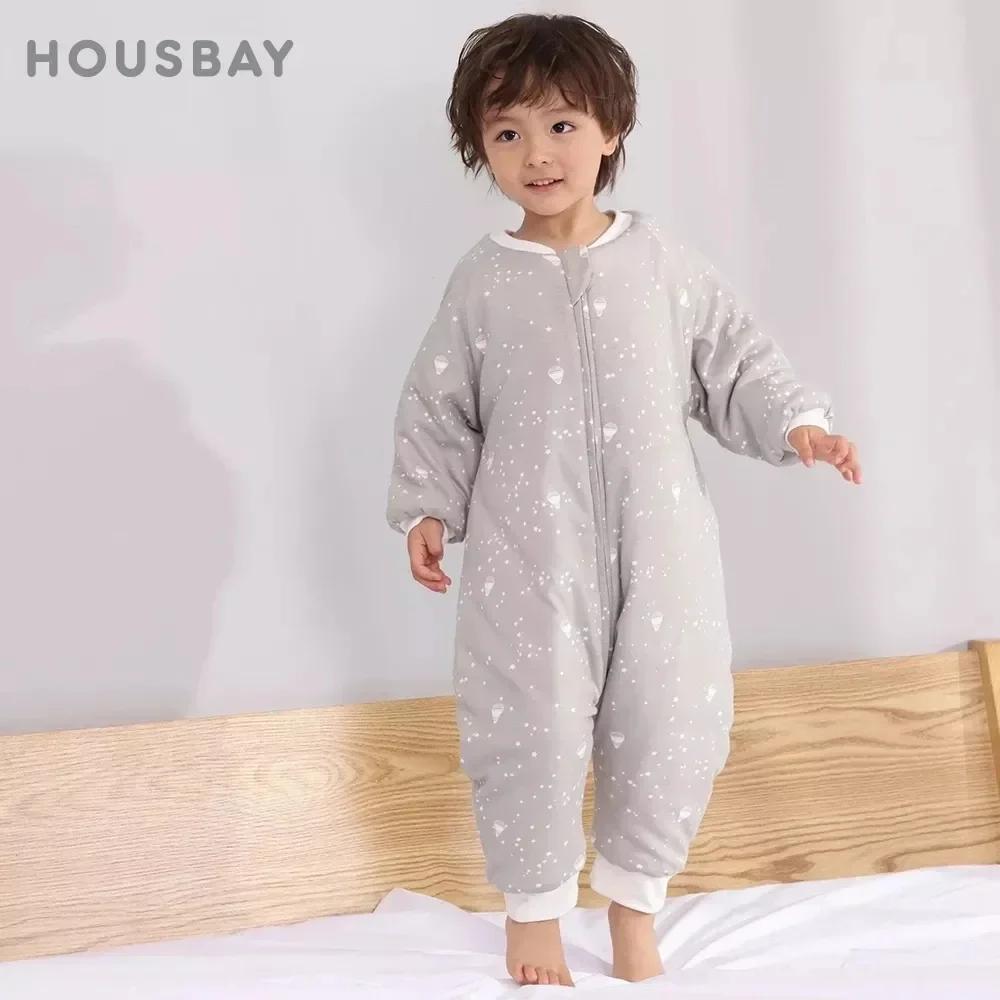 Sac de couchage bébé imprimé fleurs 2.5 tog - Pyjama épais chaud pour tout-petits 1 à 4 ans