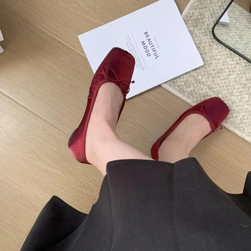 Bailamos-Ballerines Confortables et Élégantes pour Femme, Chaussures de Ballet Classiques, Rondes, a