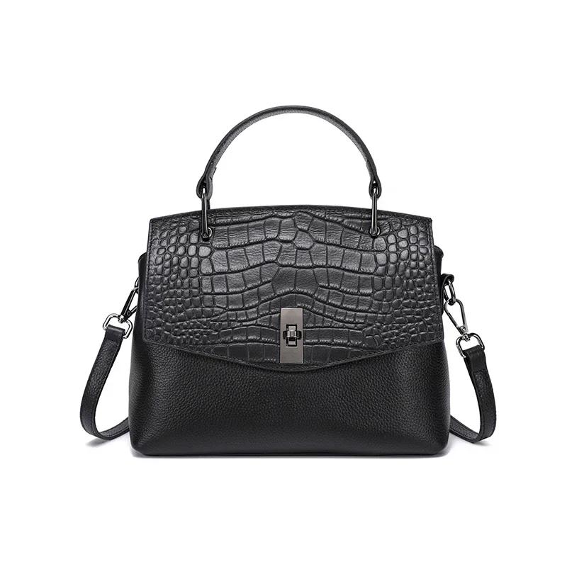 Femmes vache naturelle en cuir véritable sac à main dames peau de vache Vintage luxe fourre-tout fem