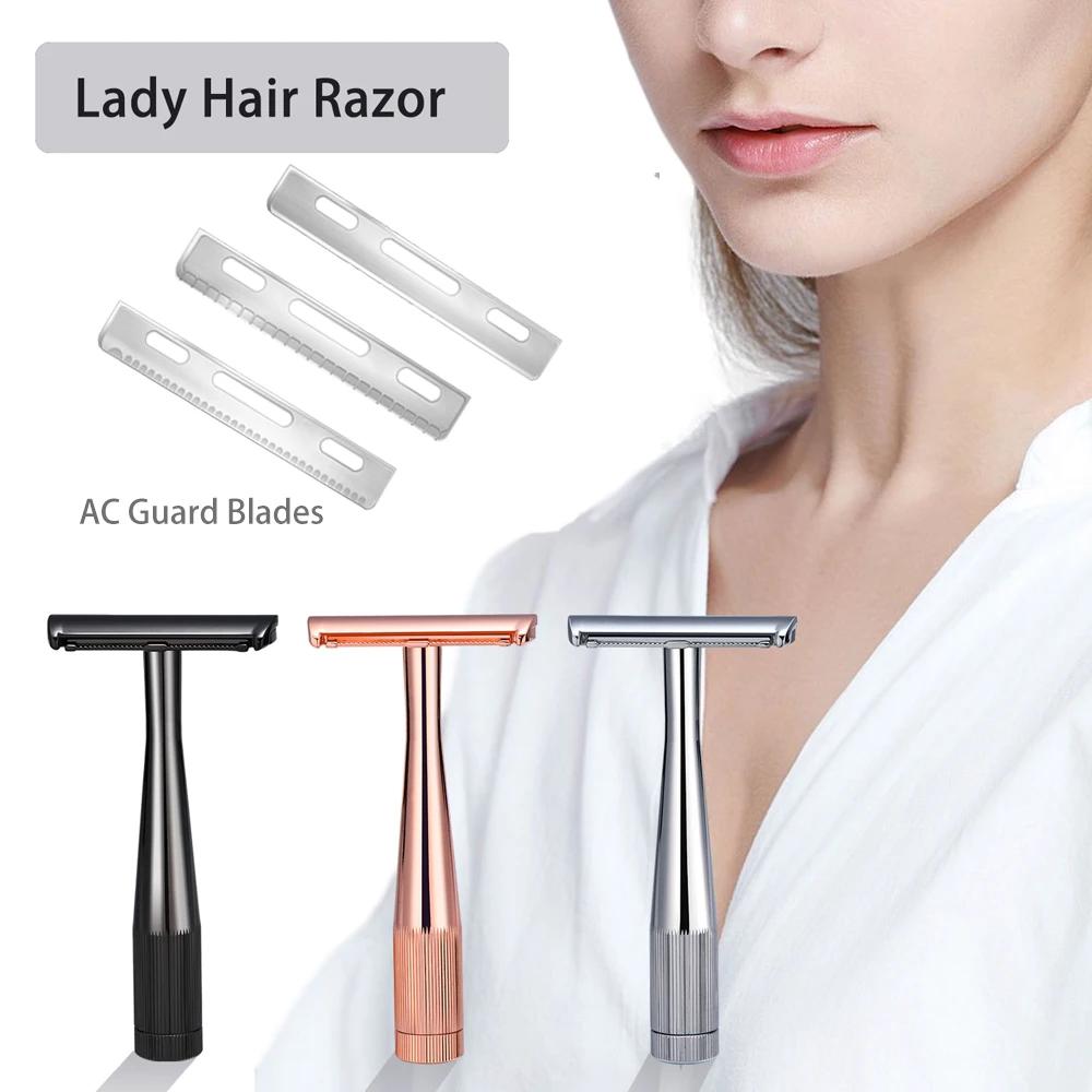 Rasoir de sécurité écologique Whityle16T pour femmes, lames de protection AC, rasoir pour hommes et 