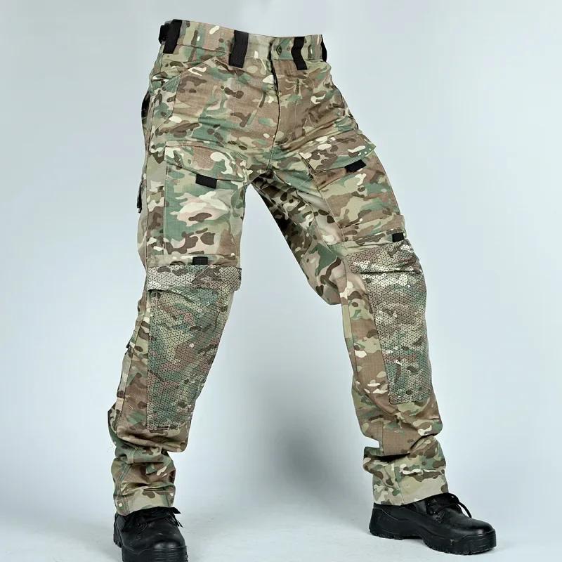 Combinaisons tactiques vêtements de travail pantalons hommes camouflage militaire résistant à l'usur