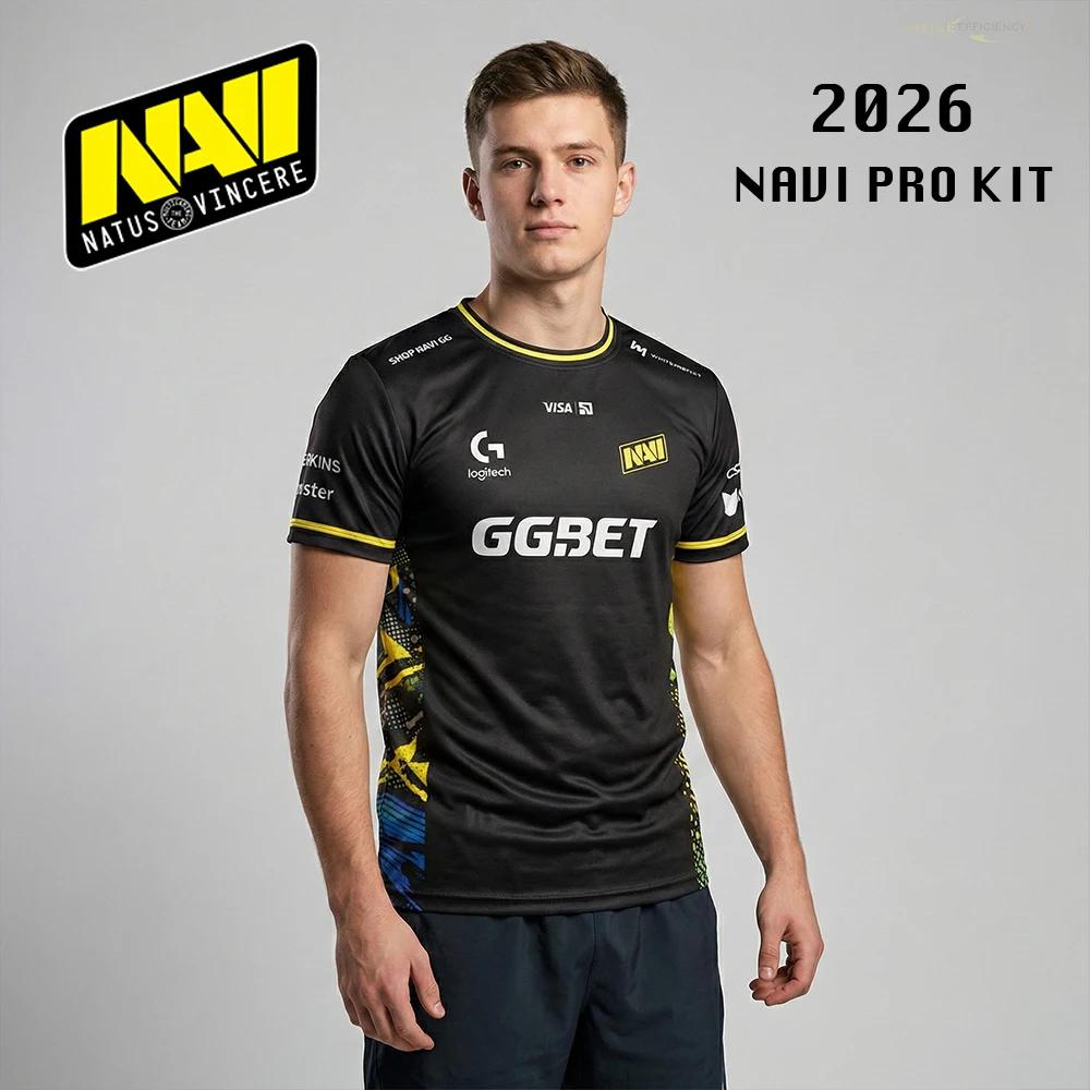 T-shirt de club d'e-sport NAVI 2026, nouveau maillot de jeu CS2 Major, haut respirant à manches cour