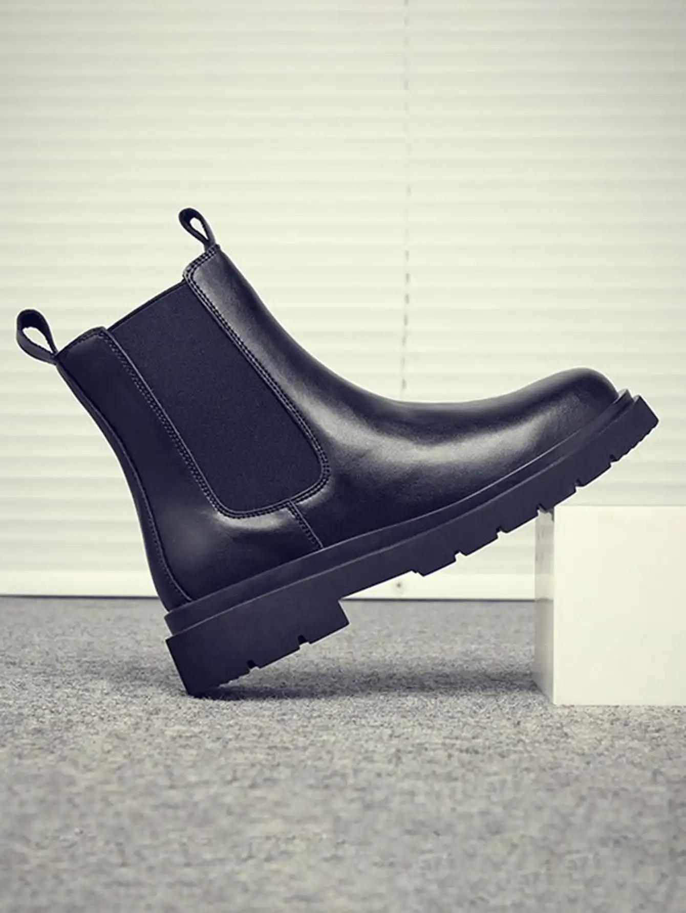 Bottines à double élasticité pour hommes
