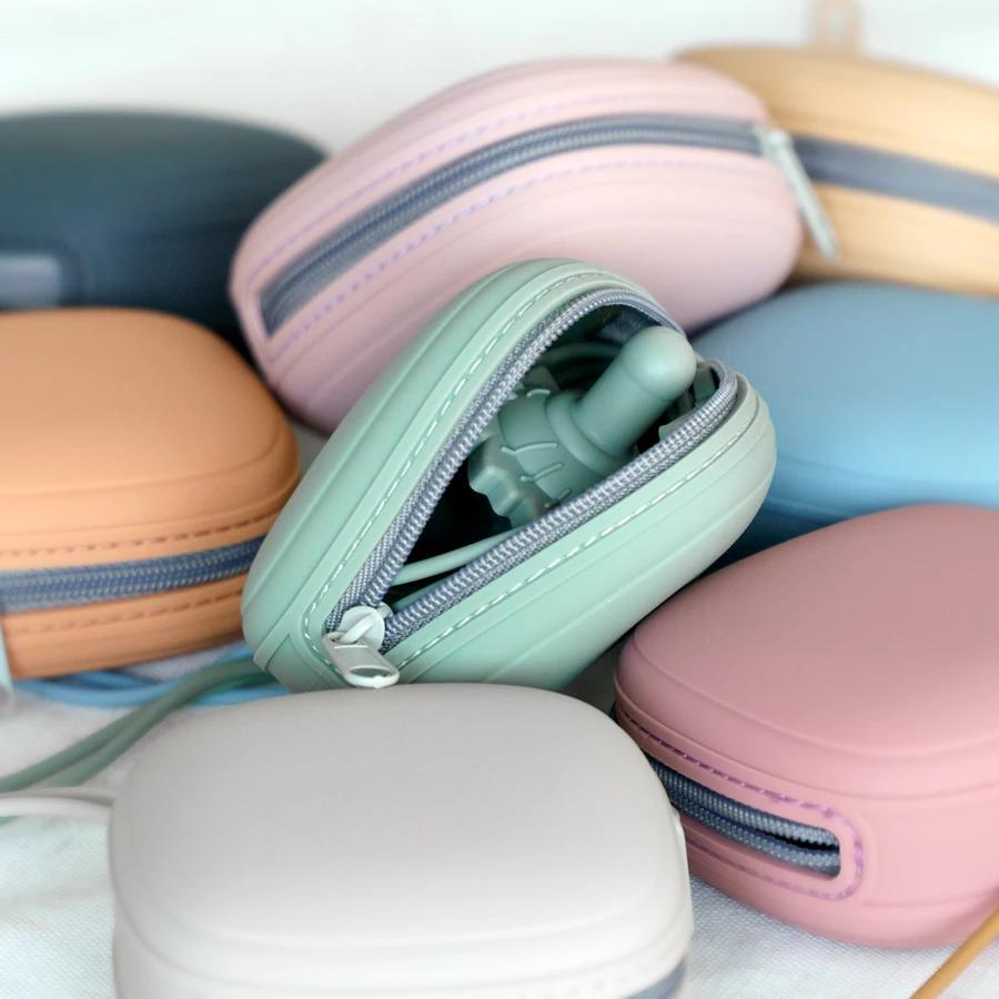 Porte-sucette pour bébé, boîte à sucette à fermeture éclair, conteneur de sucette Portable pour bébé