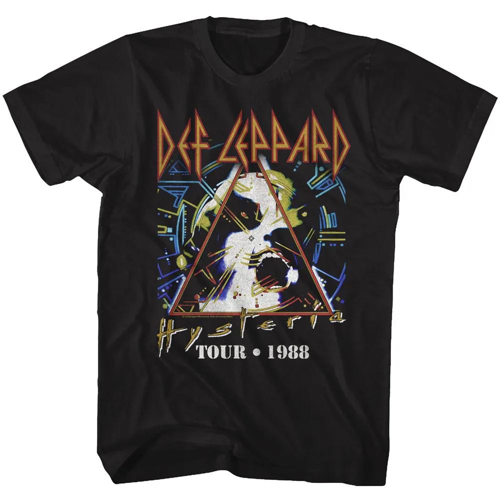 T-shirt pour homme Def Leppard Tour '88, 100% coton, unisexe, col rond, manches courtes, style overs