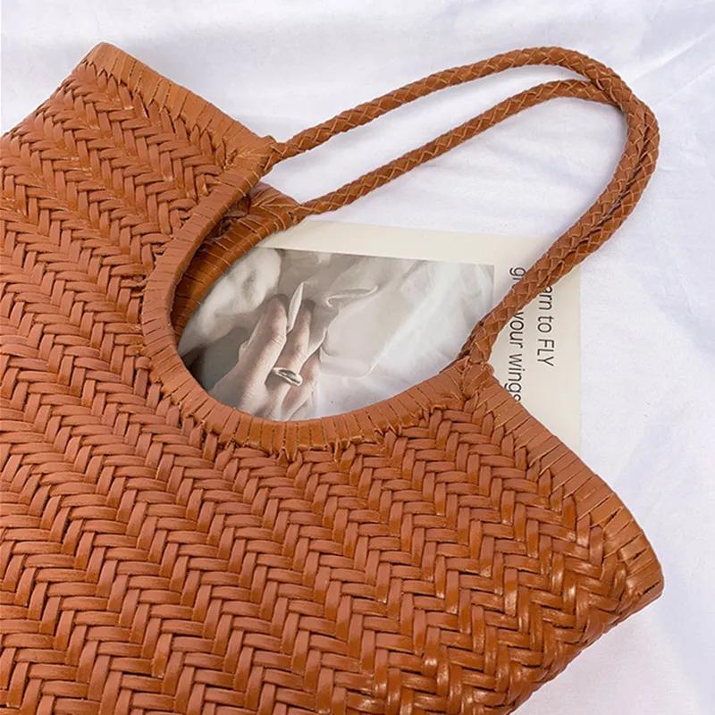 Sac à provisions en cuir de vachette fait à la main pour dames, grand fourre-tout vintage, sacs à ma