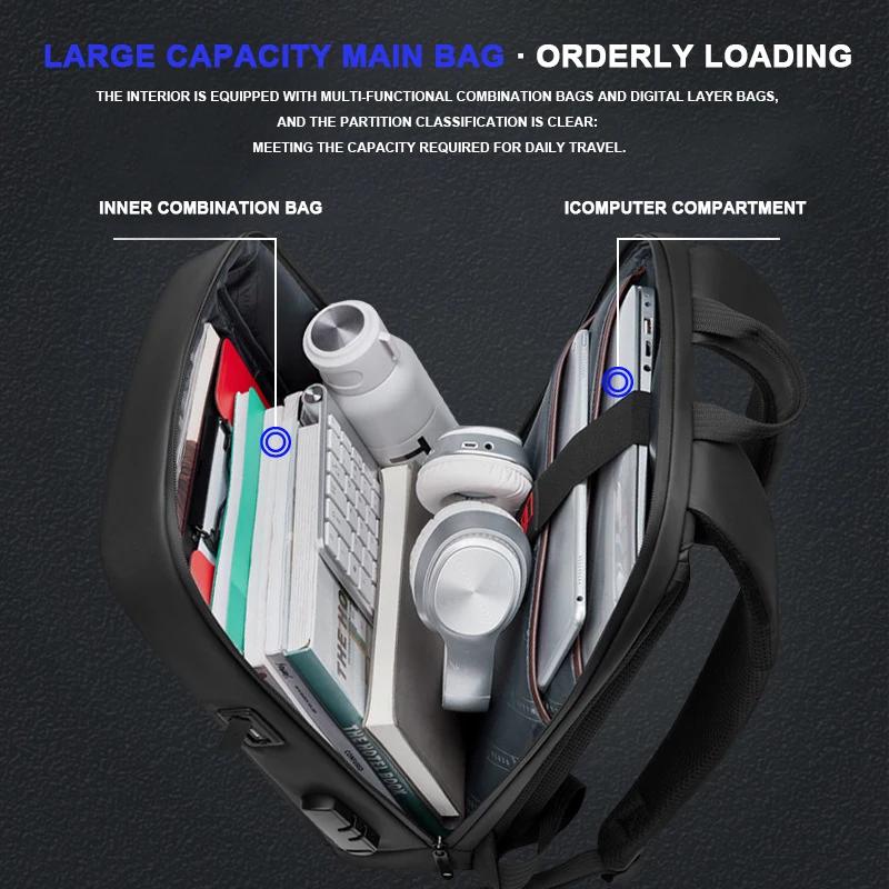 Sac à dos de voyage militaire suisse pour hommes, sac à dos d'affaires extensible USB pour ordinateu