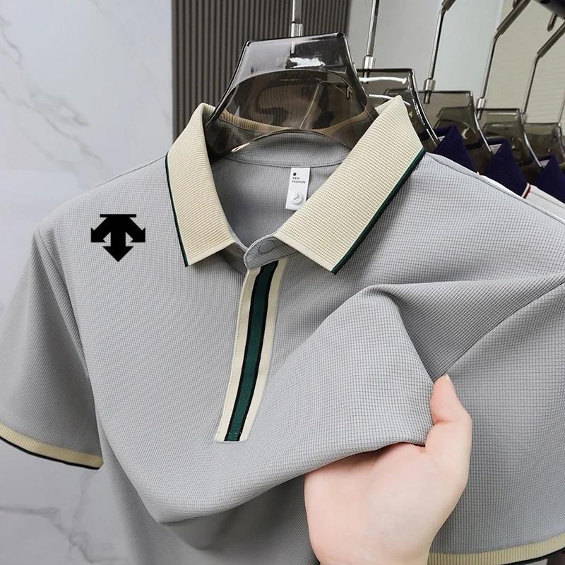 Polo brodé exquis de marque de luxe, nouvelle collection été, personnalisé, confortable et respirant