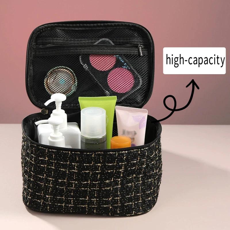 Ensemble de pinceaux de maquillage, 47 pièces, Kit d'outils de beauté de Style parfum Chic, sac à co