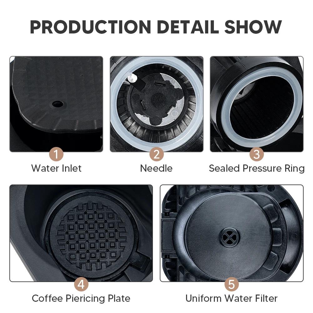Adaptateur de Capsule pour Capsules Nespresso originales, conversion pour Dolce Gusto Crema, pour Ma