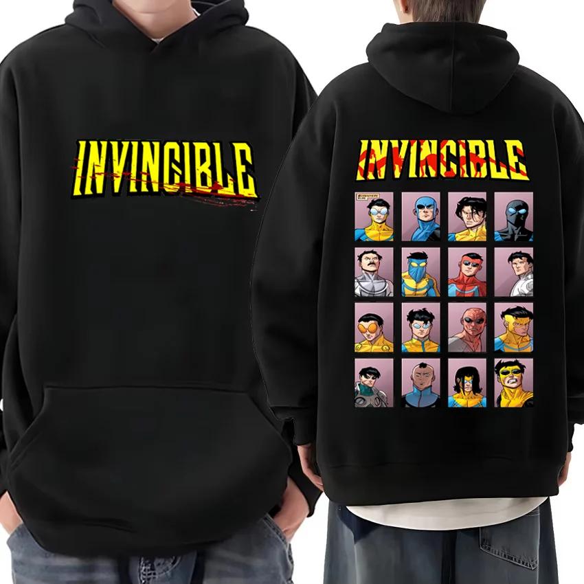 Invincible Mark super-héros Double face sweat à capuche imprimé hommes femmes harajuku vêtements pol