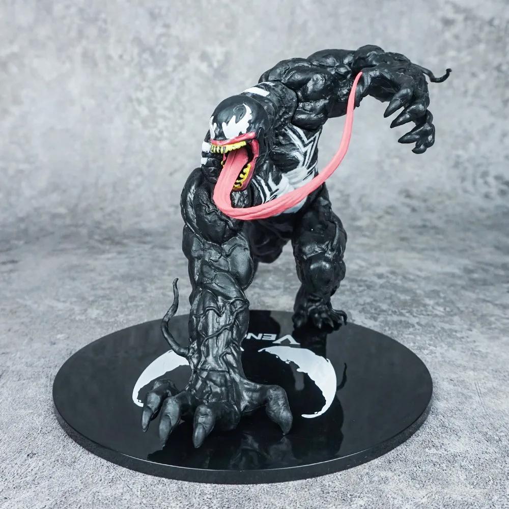Venom solide en PVC, Position couchée, Alliance de méchant, Spider Man, Anime, modèle de décoration 