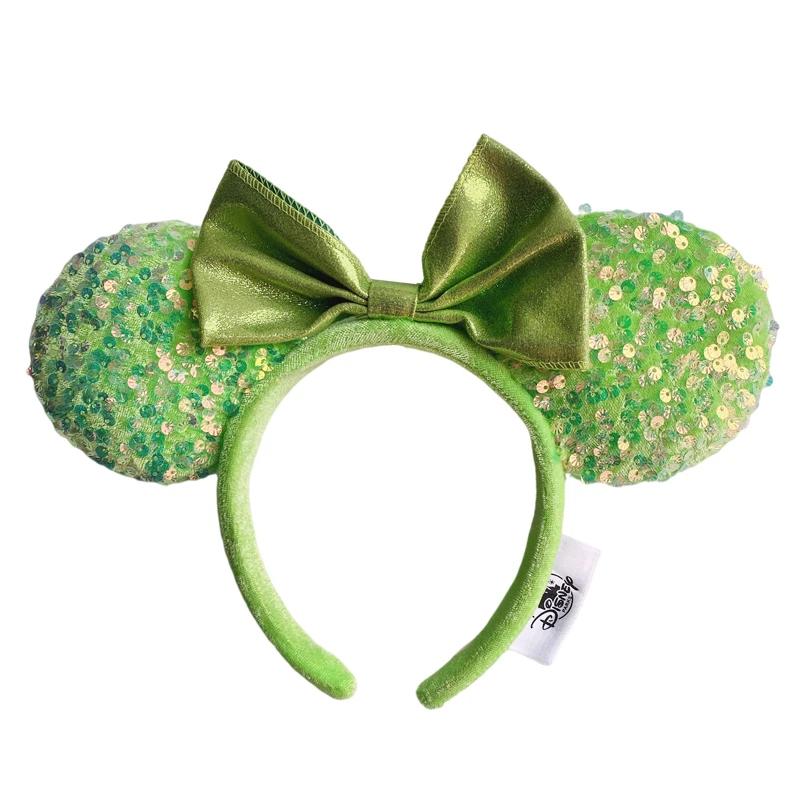 Bandeau d'oreille Disney Mickey Mouse, cerceau pour parc d'attractions, écailles de poisson, maille 