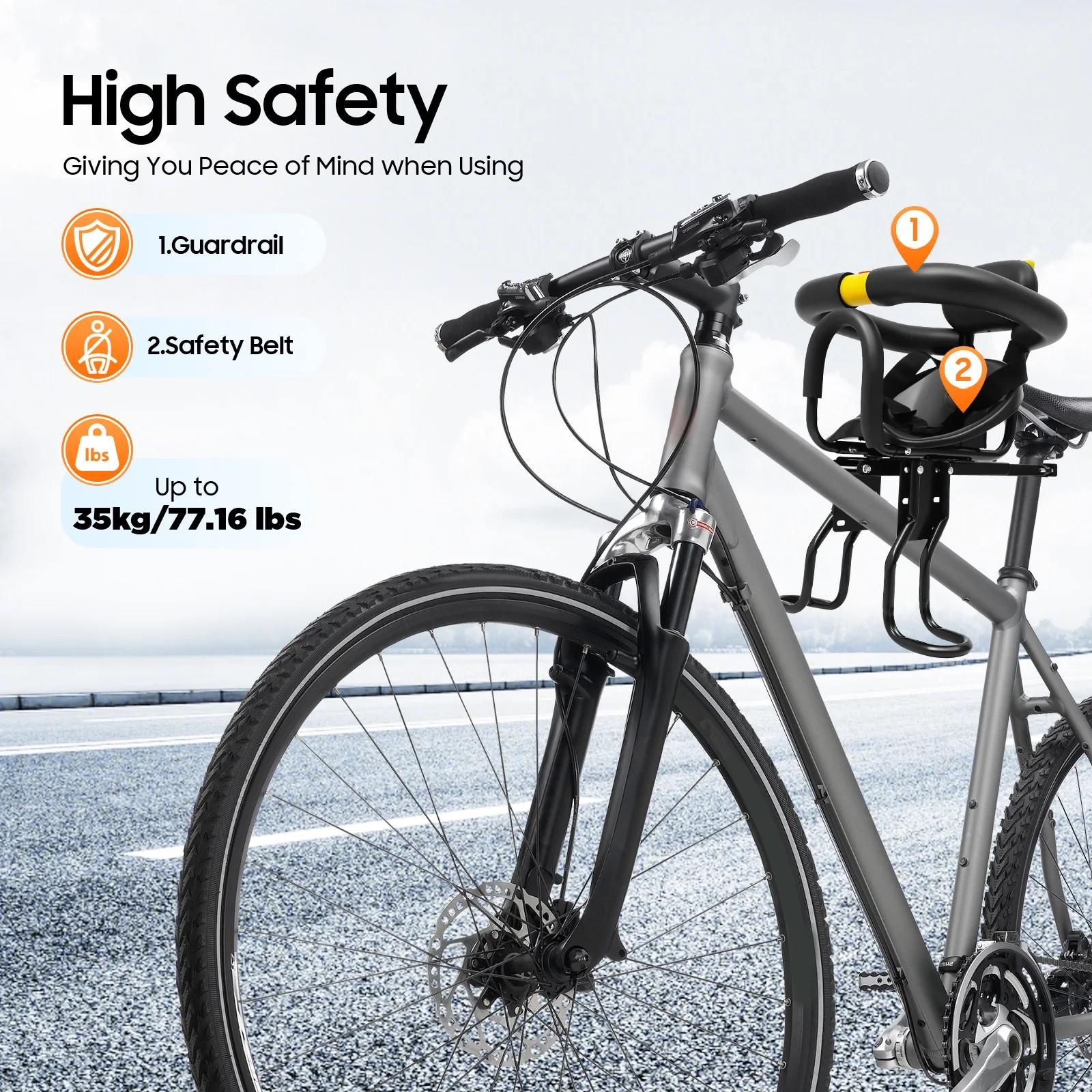 Siège enfant vélo siège enfant vélo réglable siège de sécurité enfant capacité de charge 35 kg pour 