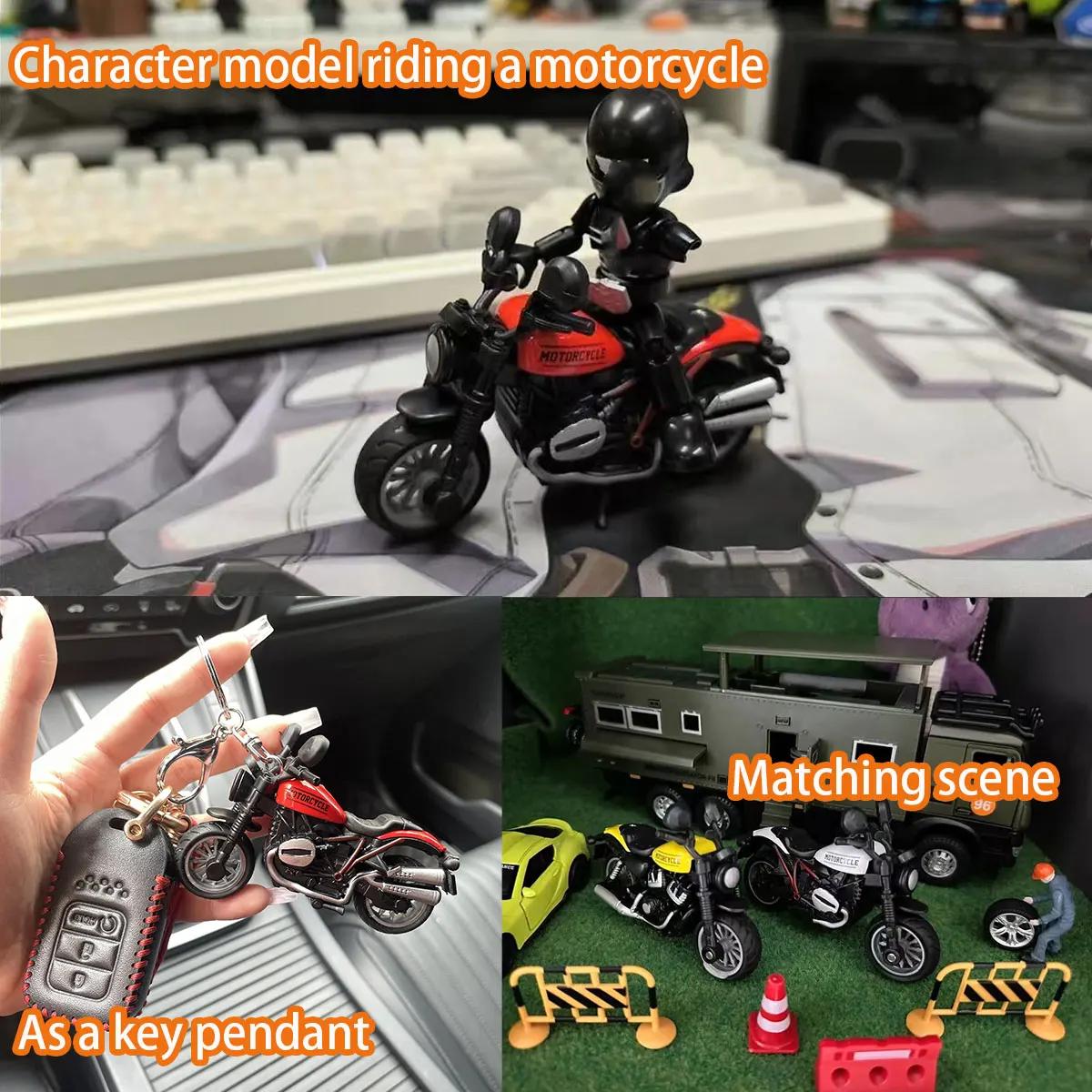Jouets de modèle de moto, 1 pièce, Mini véhicules, accessoires de décoration pour garçon, voiture en