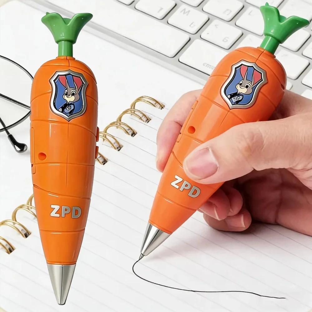    Disney Zootopia tendance Judy en forme de carotte 2-en-1 stylo enregistreur vocal et stylo Gary 