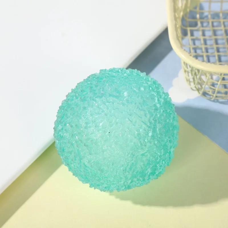 Boule de glace Maltose jouets spongieux bleu Mochi sensoriel Fidgets jouet simulé Transparent Anti-S
