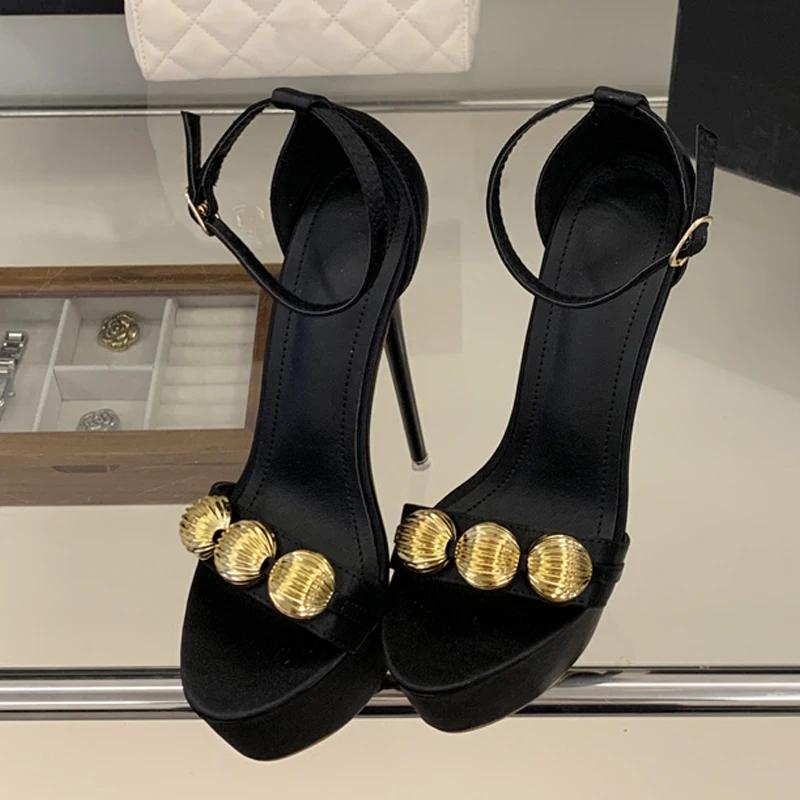 Liyke – sandales d'été à talons super hauts de 16CM pour femmes, chaussures de soirée à bout ouvert 