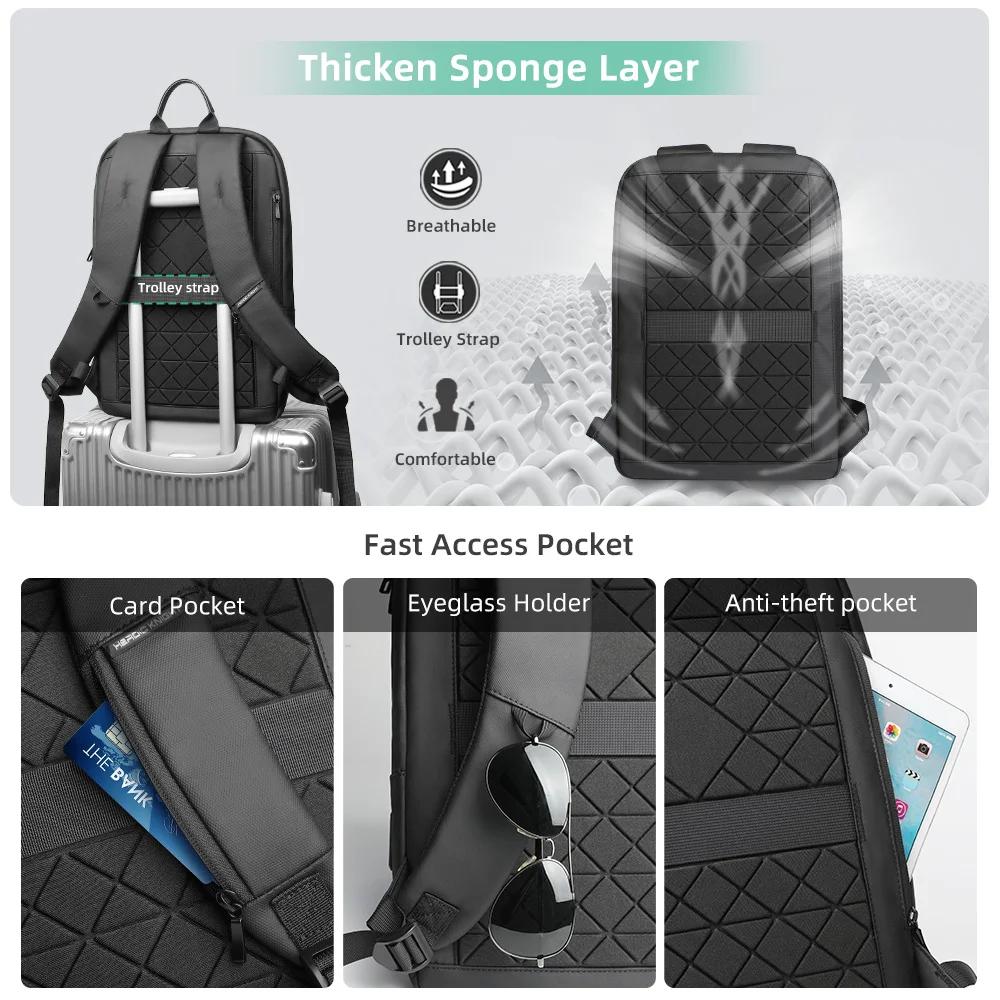 Heroic Knight-Sac à dos étanche pour homme, sac de travail multifonction, sac pour ordinateur portab