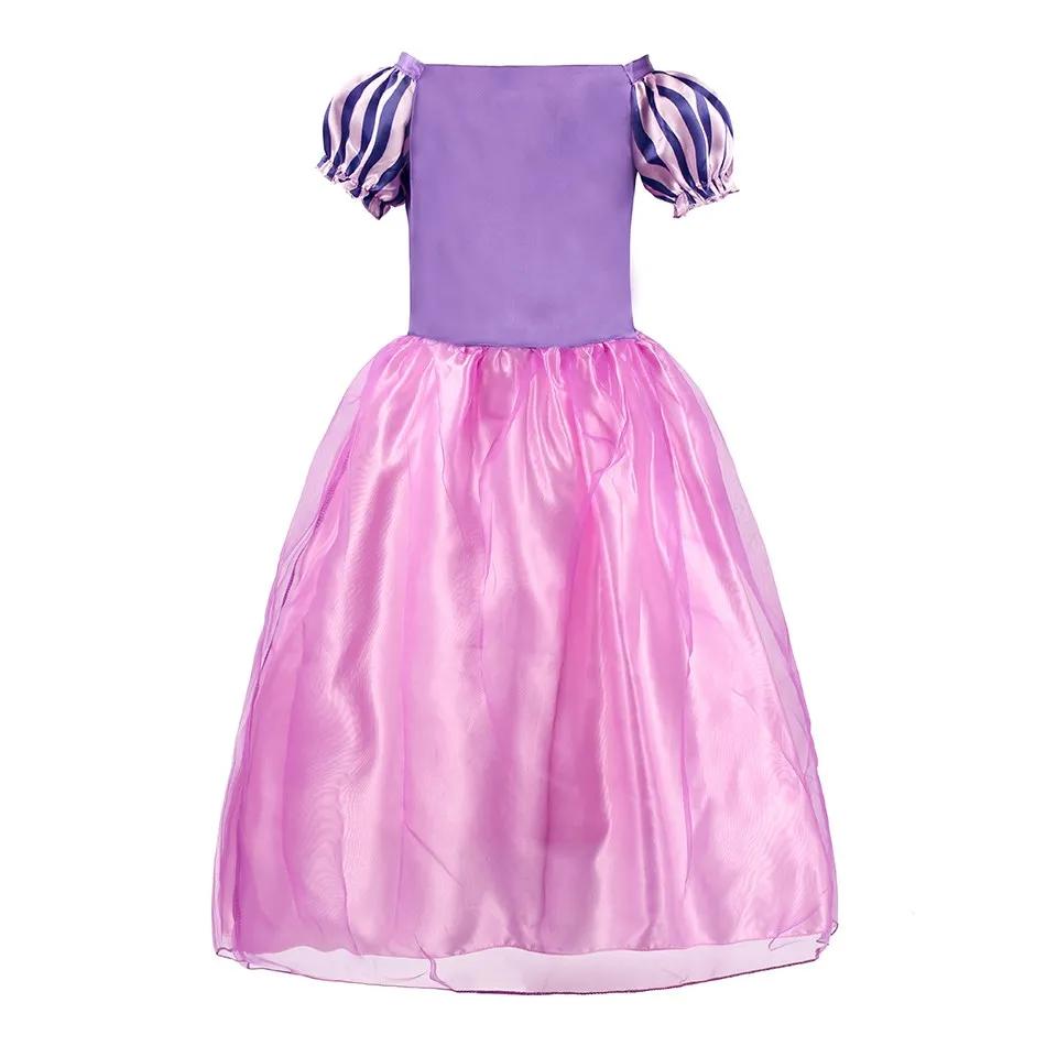 Robe raiponce pour enfants de 3 à 8 ans, Costume de fête emmêlé pour filles, fantaisie d'anniversair