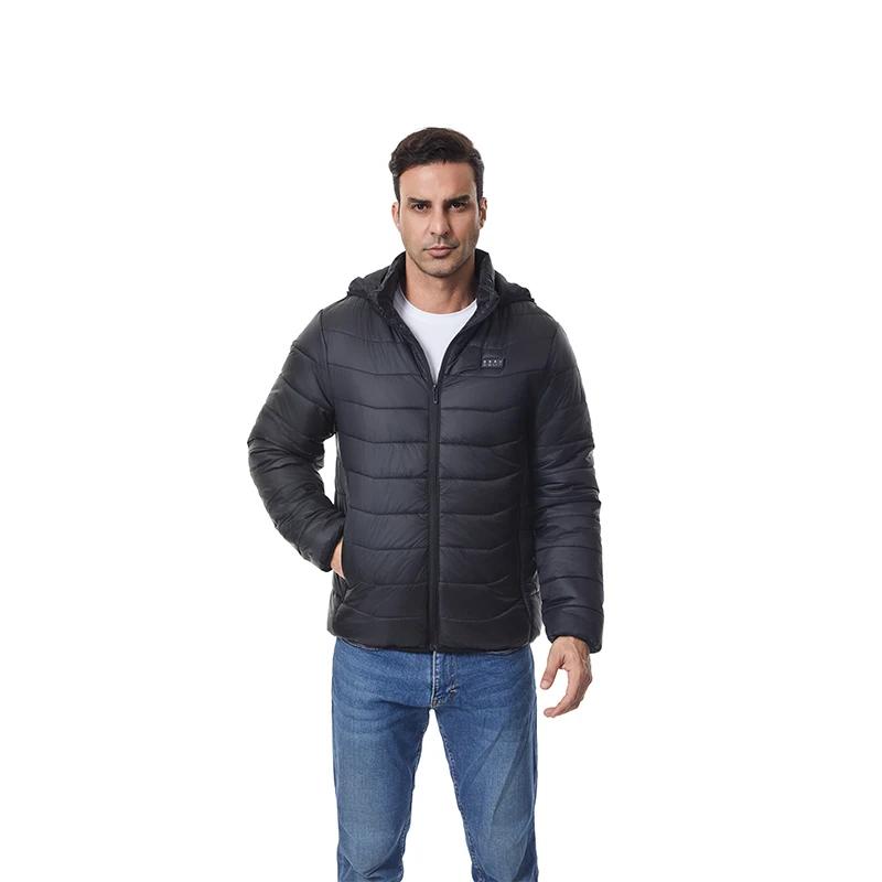 Veste chauffante pour hommes à quatre zones 27 zones Manteau chauffant à capuche chaud pour l'extéri