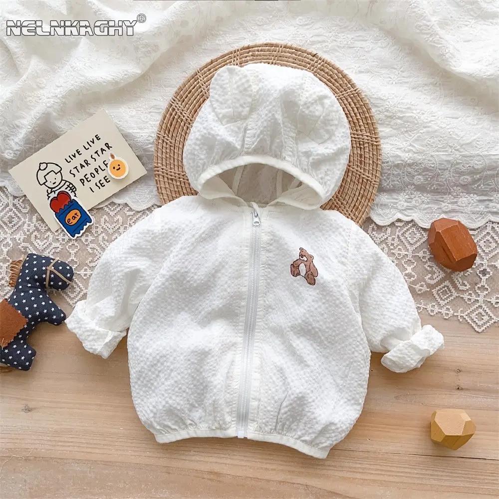 Manteau de Protection Solaire pour Bébé Fille et Garçon, Mignon, Respirant, Climatisé, Vêtements d'A