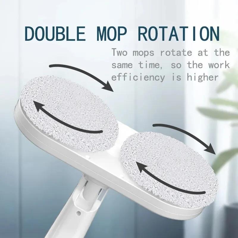 Nettoyeur de vadrouille électrique sans fil automatique 2 en 1, nettoyeur de maison humide et sec, M