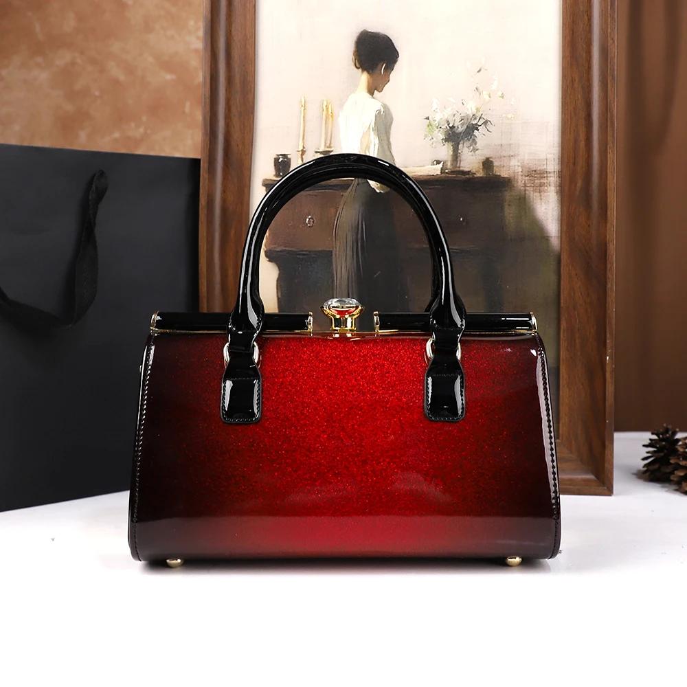 2025 Nouvelle taie d'oreiller, sac pour femme, épaule à main, diamant d'eau, dame d'âge moyen, sac p