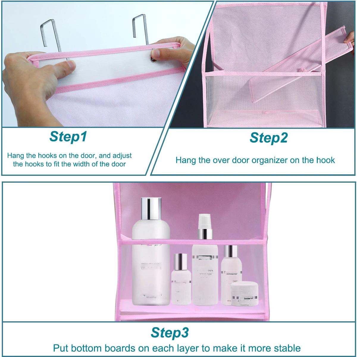 Sac de rangement suspendu à 4/6 niveaux, organisateur pliable, support sur la porte pour accessoires