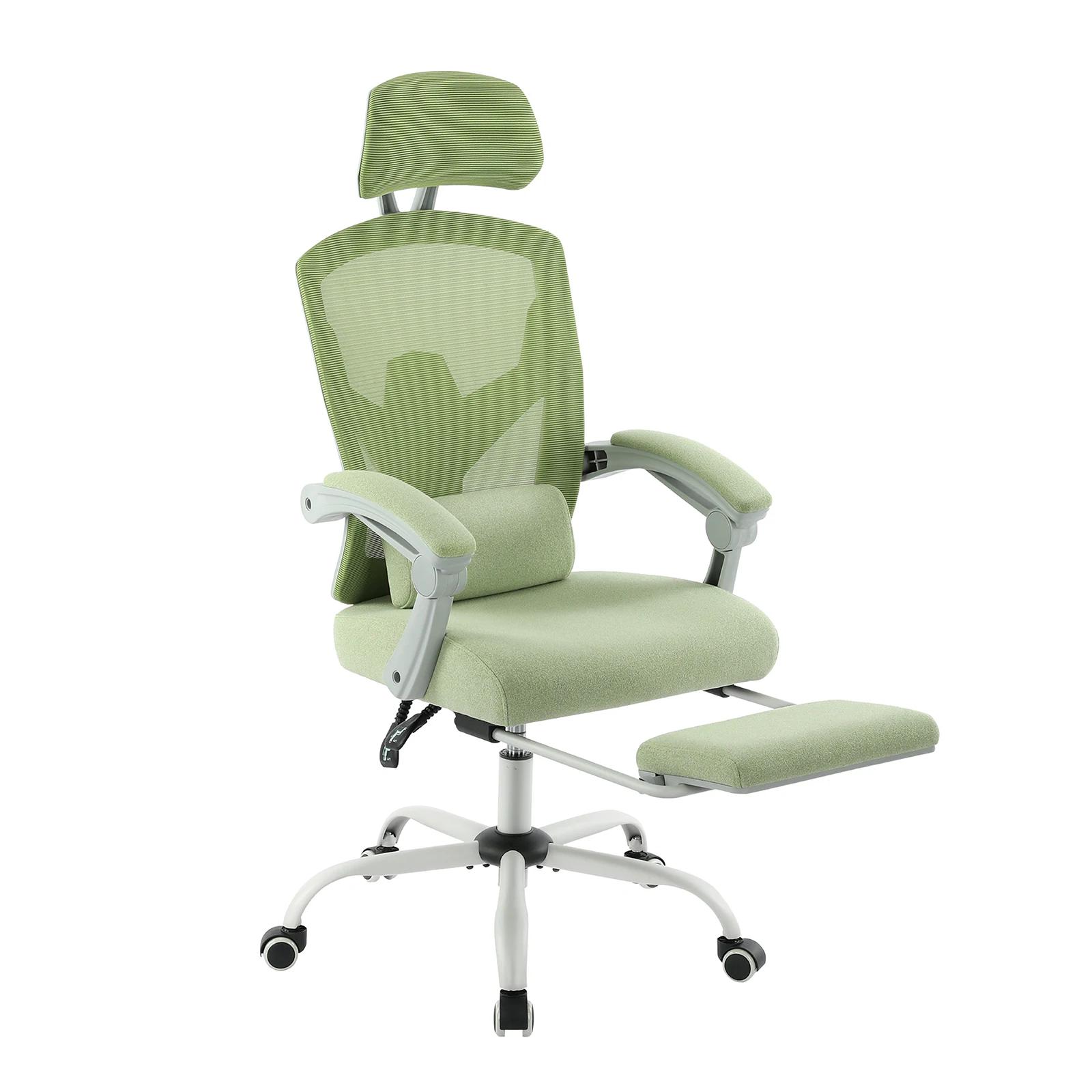 JHK ergonomique inclinable à dossier haut maille salon chaise de jeu à bascule bureau d'ordinateur p