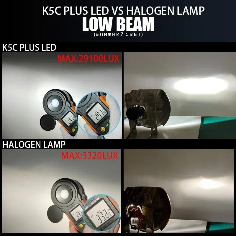 DAWNKNIGHT K5C PLUS 140W H7 ampoule LED 4300K LED H4 H11 HB3 9005 HB4 9006 K6C LED Double Tube de cu