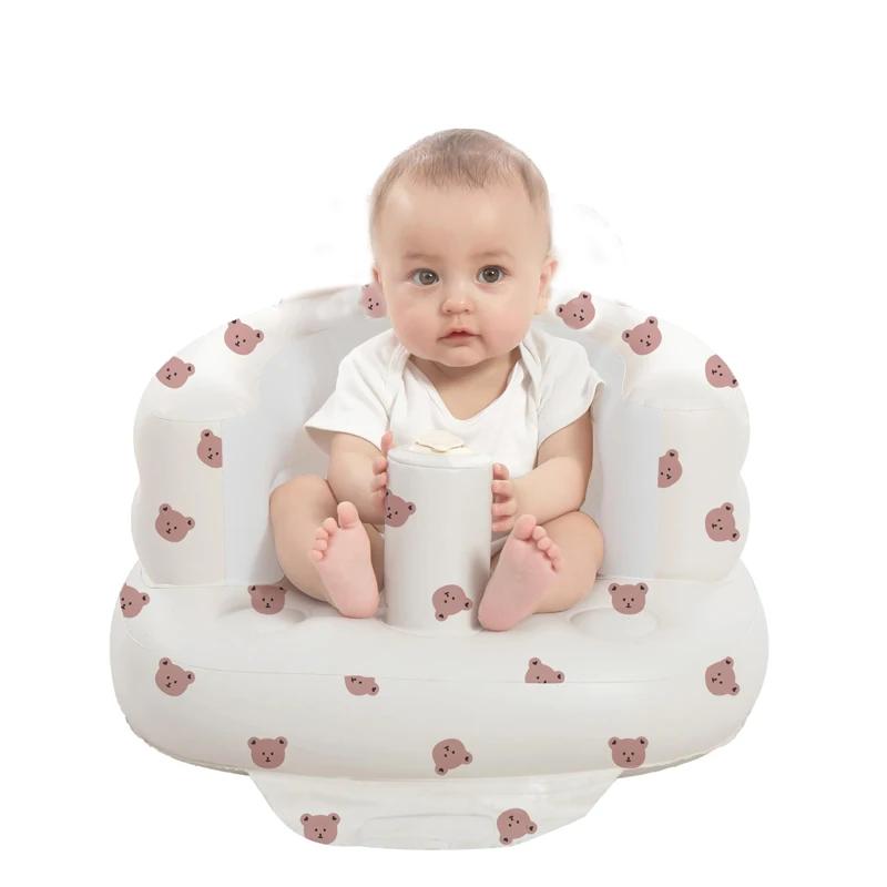 Siège gonflable pour bébés de 3 à 36 mois, canapé pour enfants à pompe à Air intégrée, siège gonflab