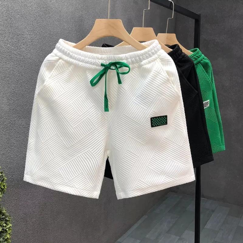 Short à la mode pour hommes, vêtements confortables à taille élastique, pantalons courts respirants,