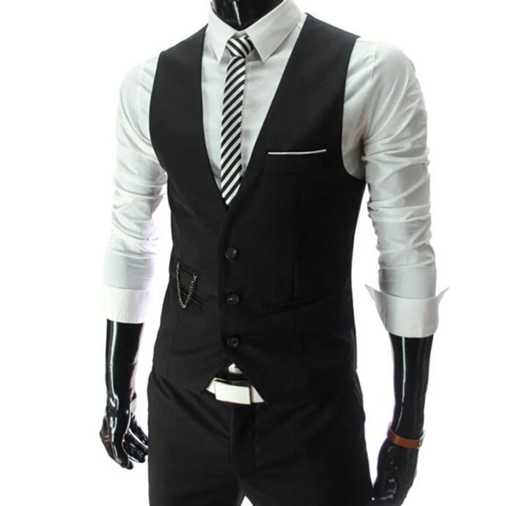 7XL haute qualité robe gilets pour hommes coupe ajustée hommes costume Gilet Homme Gilet Homme décon