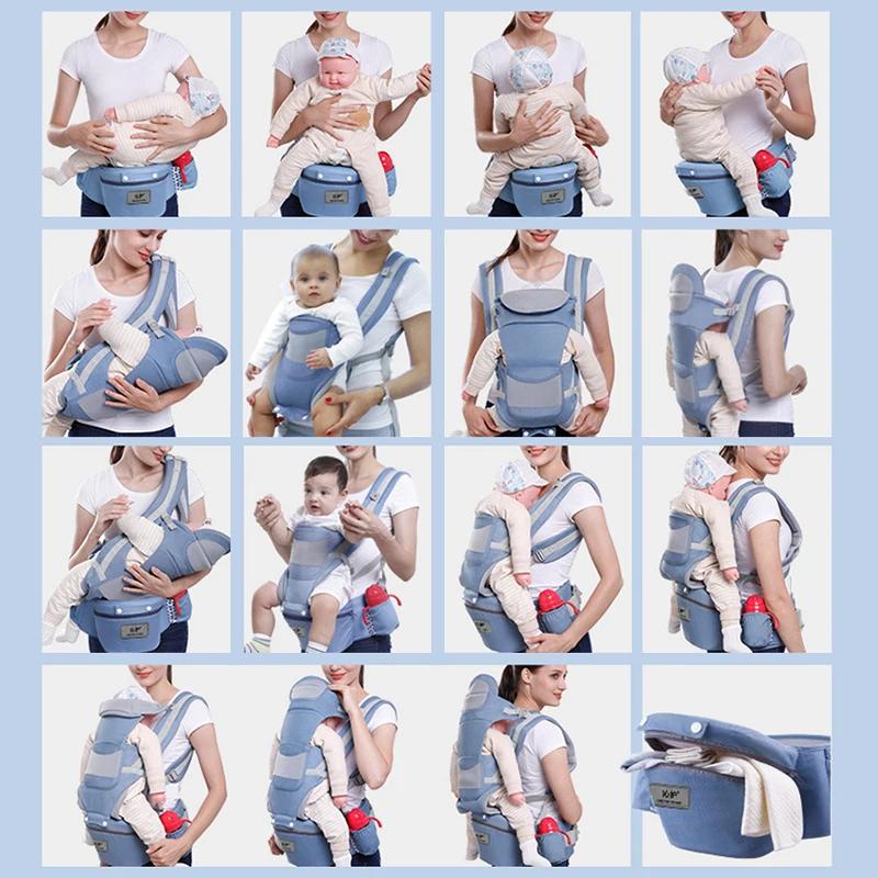 Porte-bébé ergonomique sac à dos Hipseat kangourou transporteur face avant voyage bébé