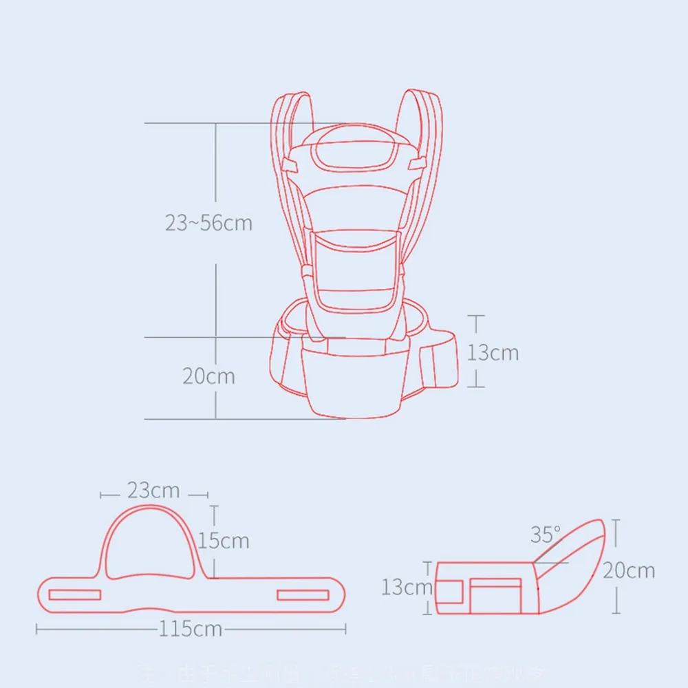 Sac à dos Kangourou Ergonomique pour Nouveau-né, Siège de Bébé, Voyage